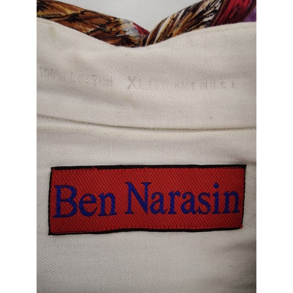 Vintage Ben Narasin Western Indian Wild West Cowboy Button Down Shirt SZ XL - Picture 7 of 7